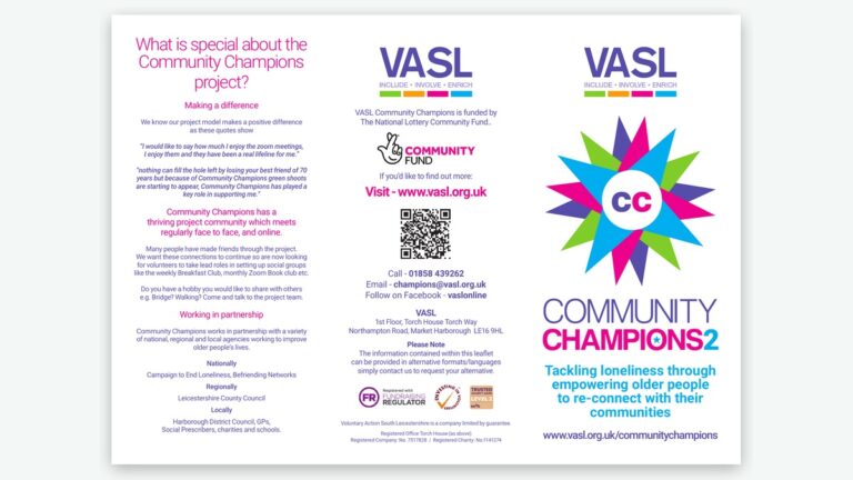 Community Champions – Service Information Leaflet