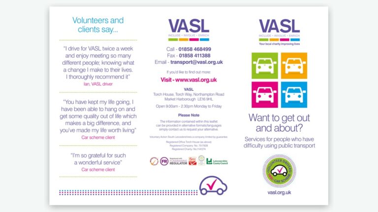 VASL Car Scheme – Passenger Information Leaflet